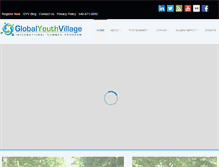 Tablet Screenshot of globalyouthvillage.org